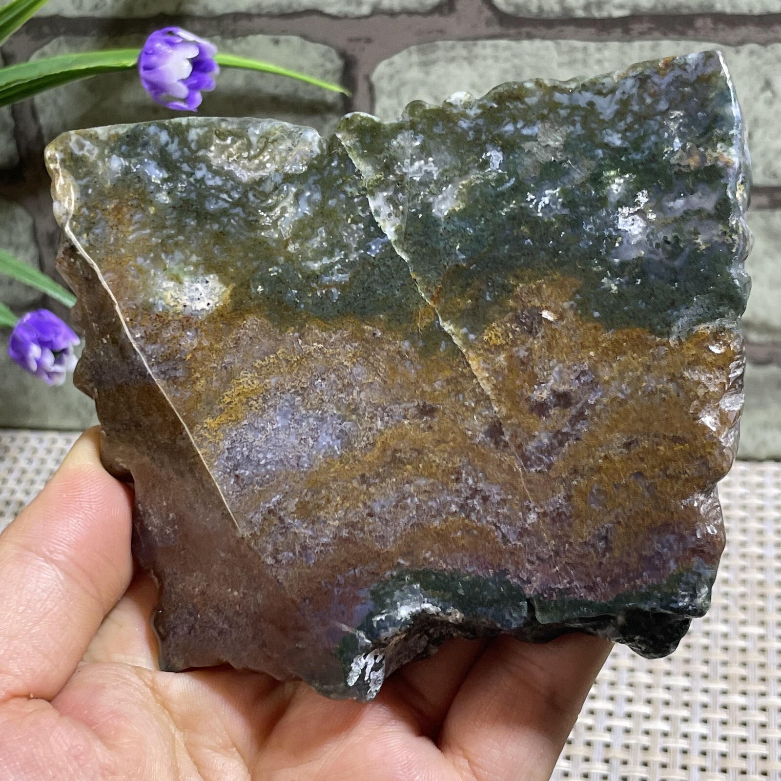 339g Natural Ocean Jasper Quartz raw stone rock polished 339g Natural Ocean Jasper Quartz raw stone rock polished