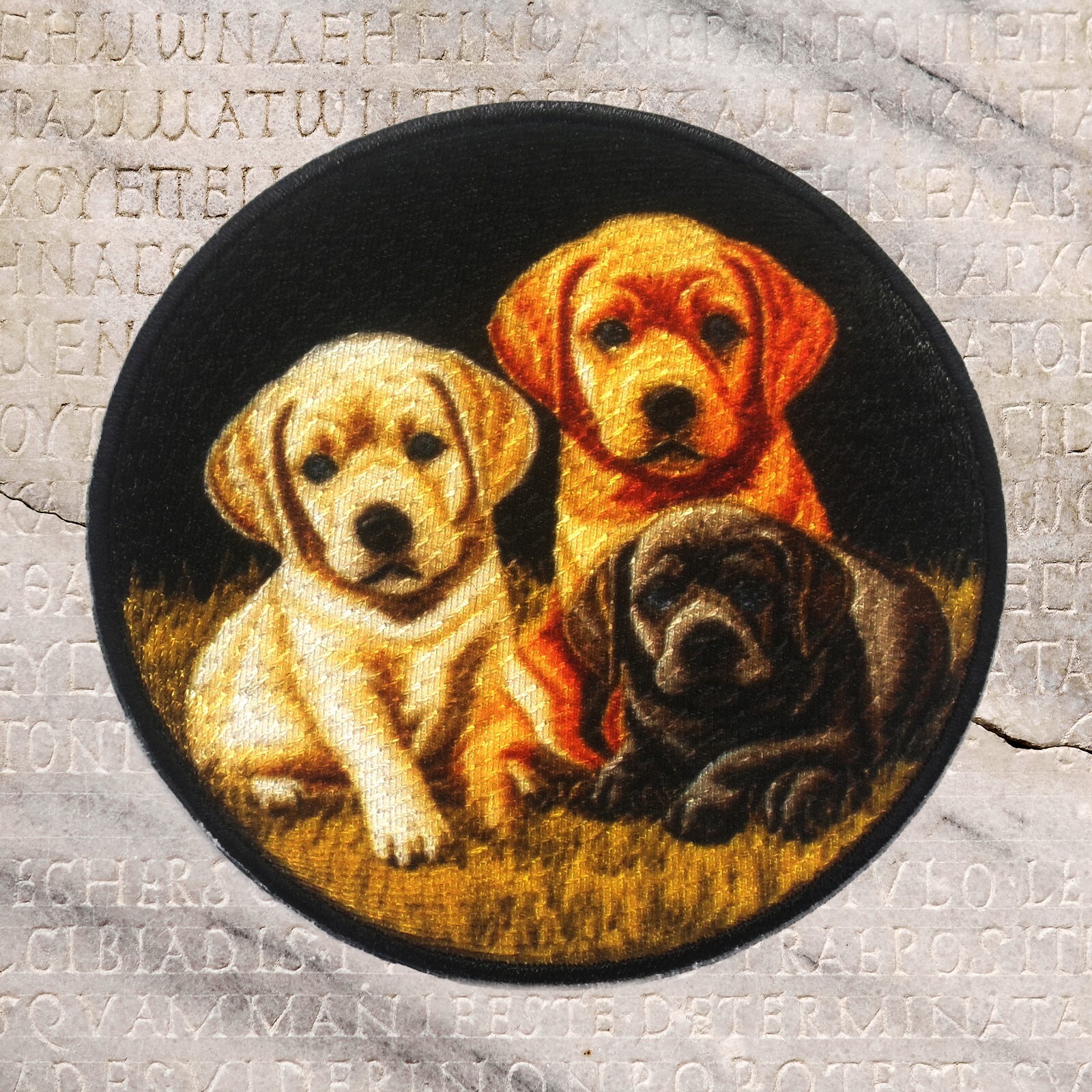 Labrador Puppy Dog Patch Face Cut out Iron on/Sew on Applique For Clothes