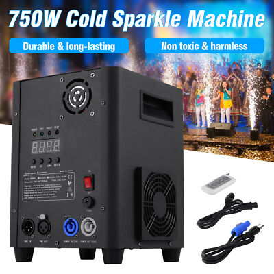 750W Cold Spark Machine DMX Firework Machine 5-8.2ft DJ Wedding Party Stage
