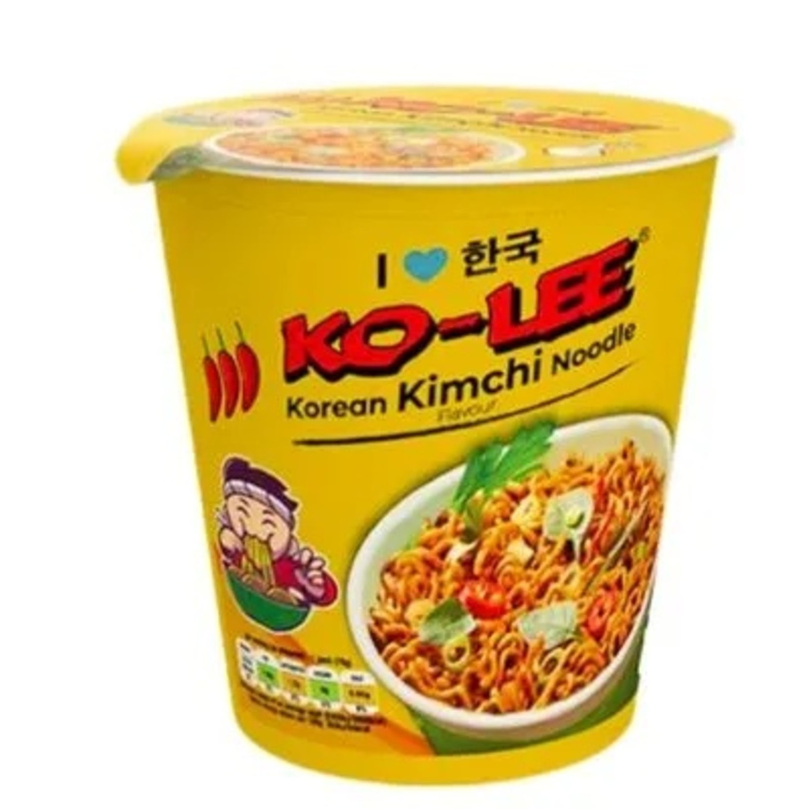 Ko Lee Korean Cup Kimchi Pack of 6x65g