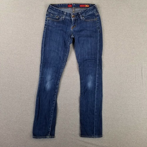 Vintage Express Size 0 Jeans Skinny Fit W01 X2 Retro Lower Rise 2000s
