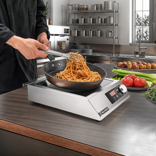 WILPREP Commercial Countertop Induction Range Portable 1800W Induction Cooktop