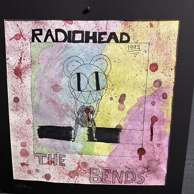 radiohead fanart water color painting art class poster