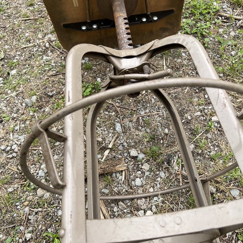 Vintage Toledo Drafting Stool Chair Industrial Steampunk 40s 50s~Read All