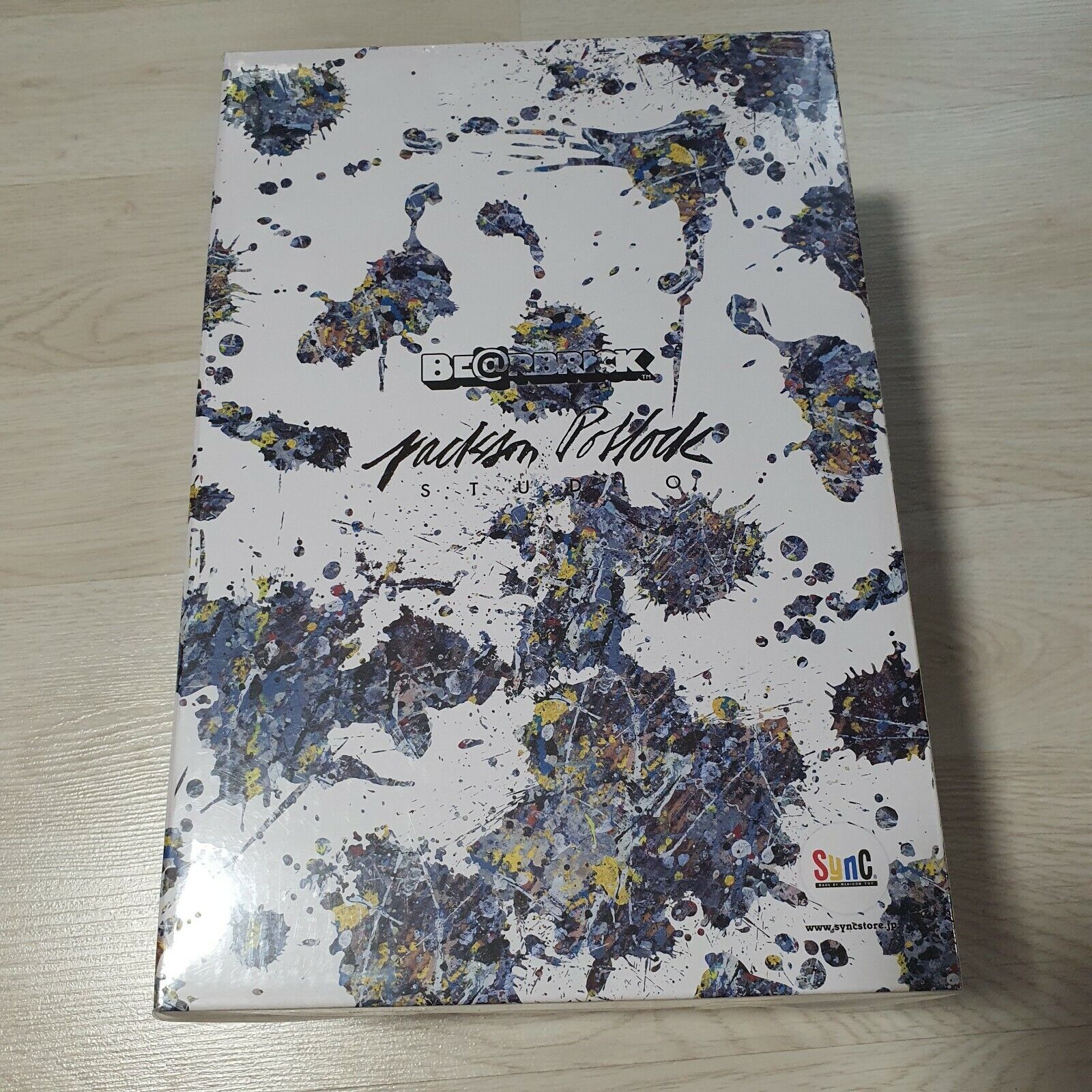 BEARBRICK Jackson Pollock Studio Splash 100%&400% Medicom BEARBRICK Jackson Pollock Studio Splash 100%&400% Medicom