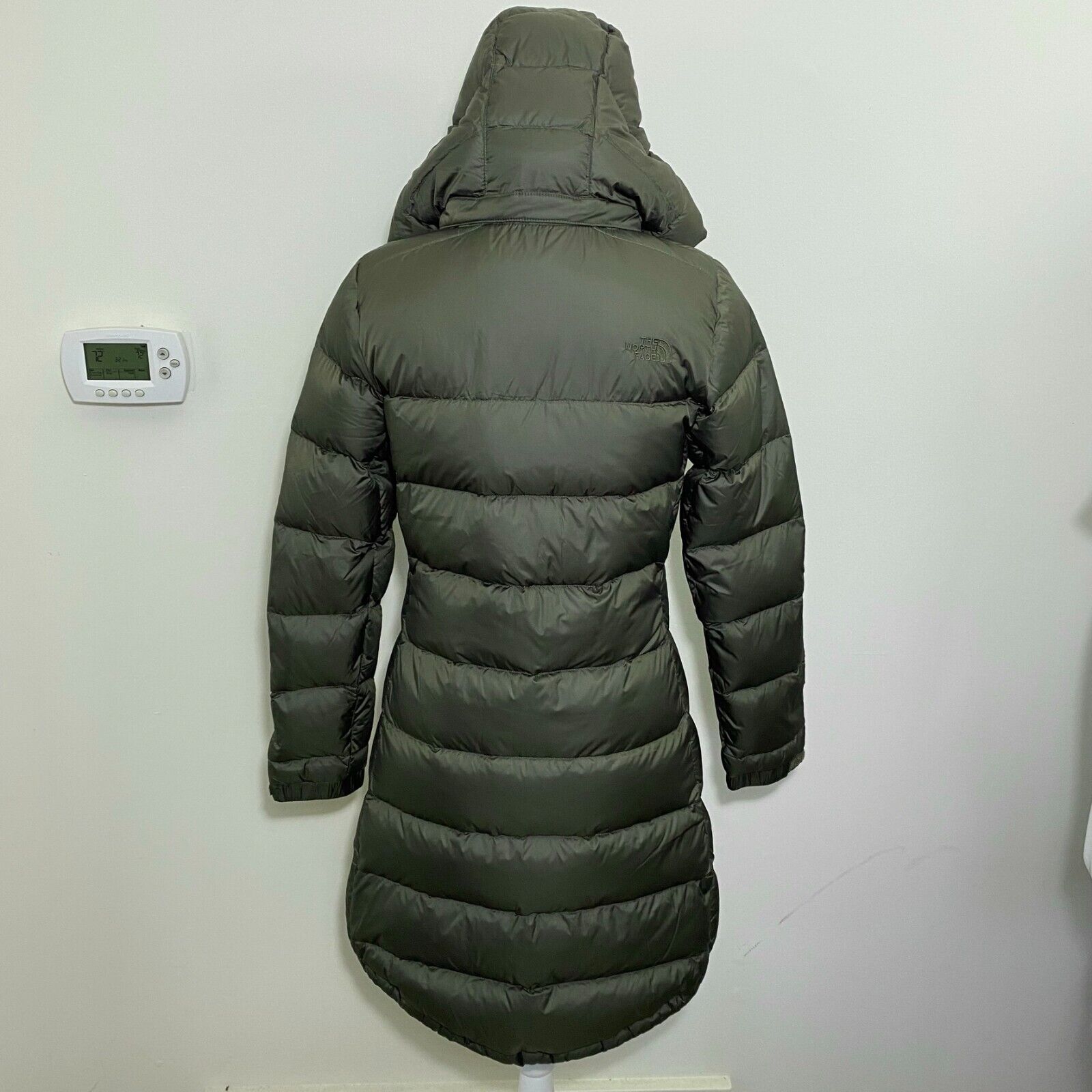 Pre-owned The North Face Women's Metropolis Parka 3 Down Coat Taupe Green Xs S M L Xl