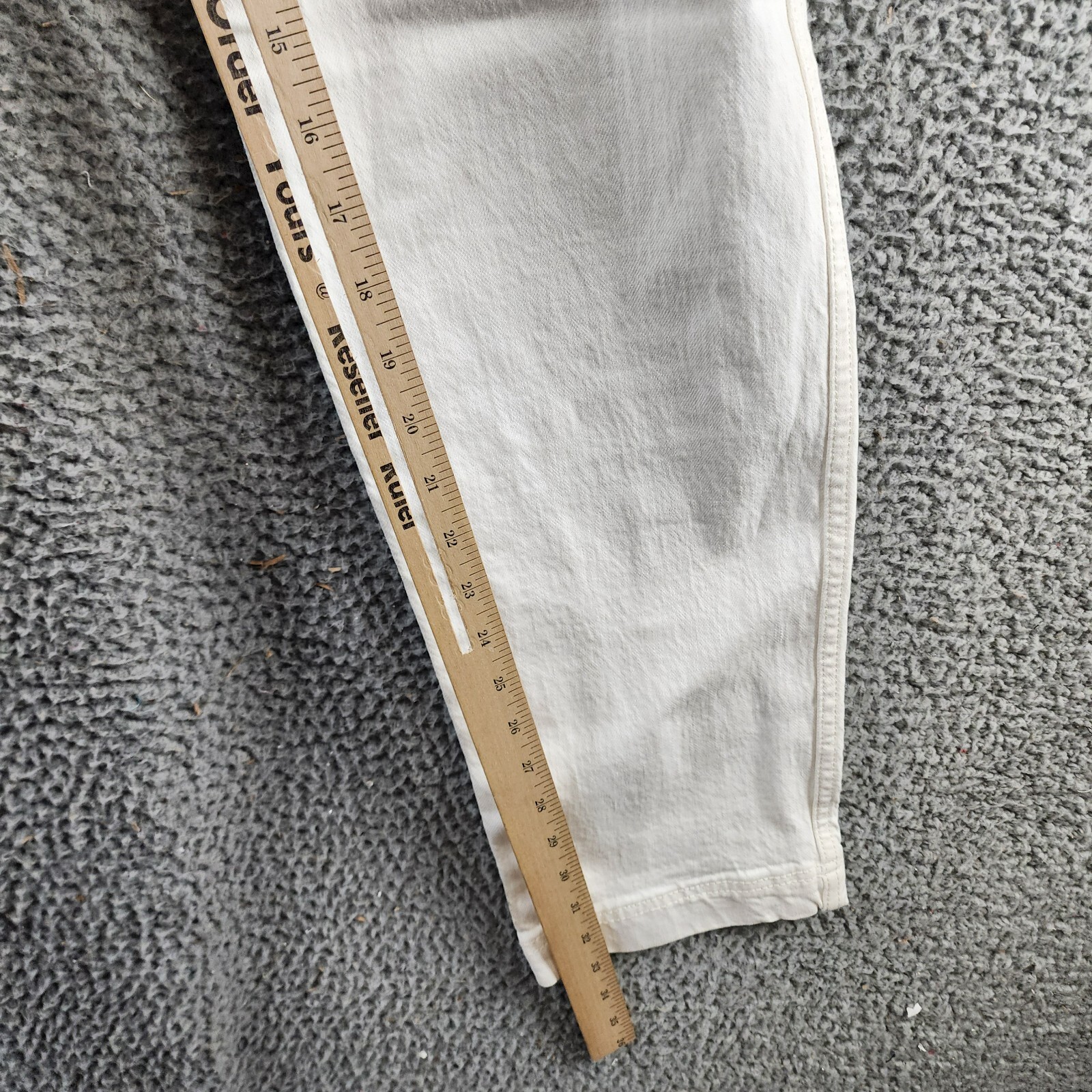 Rebecca Minkoff Relaxed Cargo Pants Women's 26 Alabaster Button Zip Closure - Picture 10 of 16