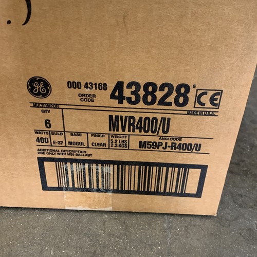 (3-Pack) GE MVR400/U Metal Halide 400-Watt Lamp Light Bulb 400W M59 E37