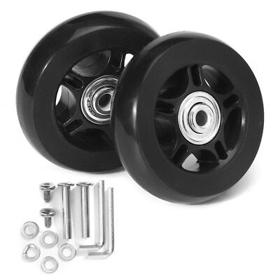 2 Set Luggage Suitcase Replacement Wheels OD /54mm/64mm/70mm/80mm