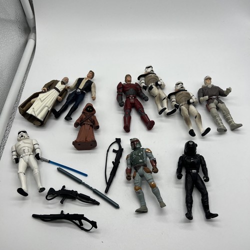 Star Wars Power Of The Force FIGURE LOT Kenner 90s POTF Stormtrooper bobba fett