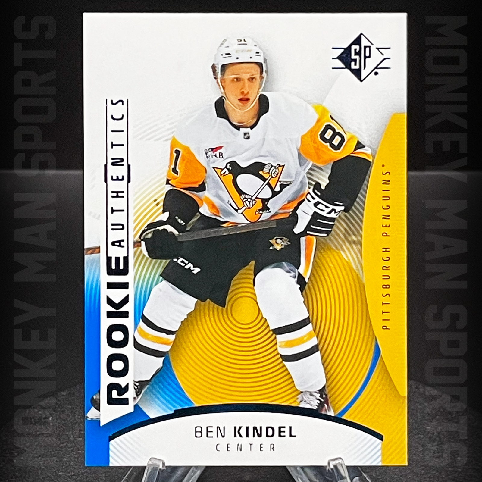 2025-26 SP Hockey - Ben Kindel Rookie RC - #102 BLUE PENGUINS MINT