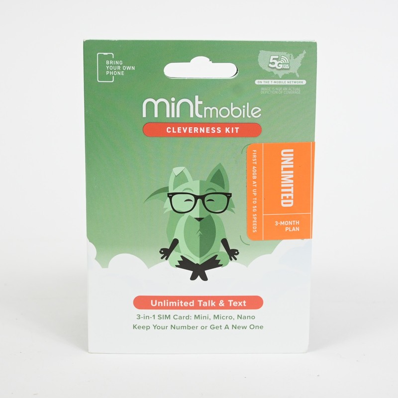 Mint Mobile Phone Plan with Unlimited Talk, Text & Data