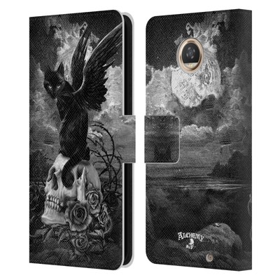 OFFICIAL ALCHEMY GOTHIC CATS LEATHER BOOK WALLET CASE FOR MOTOROLA PHONES 2