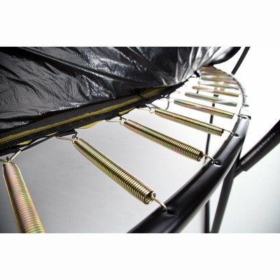 SkyBound Stratos Round Trampoline with Enclosure, Black, 12 diam. x 9H ft.