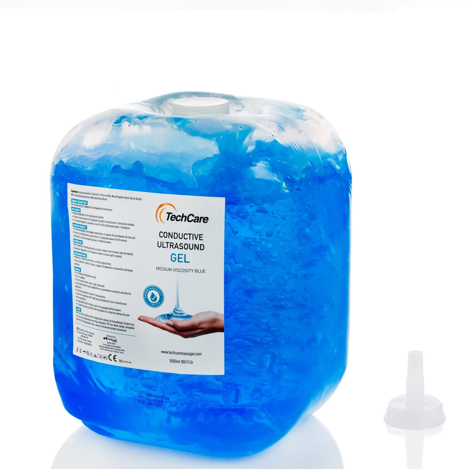 THERASONIC 5 LITER ULTRASOUND TRANSMISSION GEL PLUS BOTTLE(AQUASONIC REPLACEMENT