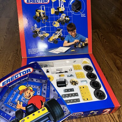 Meccano Erector Metal Construction Set #2 27 Illustrated Models 1993 Vintage