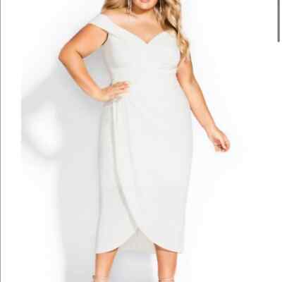 City Chic Ripple Love wedding Dress - Ivory plus size 16 new!!!
