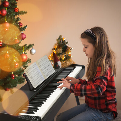 Glarry 88Key Digital Piano, Full-Size Electric Keyboard emi-Weighted Keys