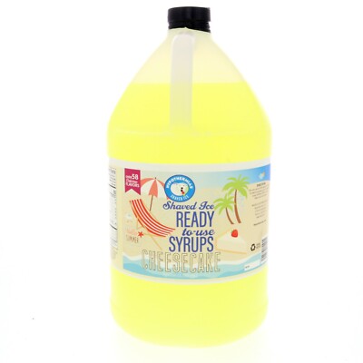 Hypothermias CHEESECAKE 🍧 Snow Cone machine Shaved Ice Flavor Syrup GALLON