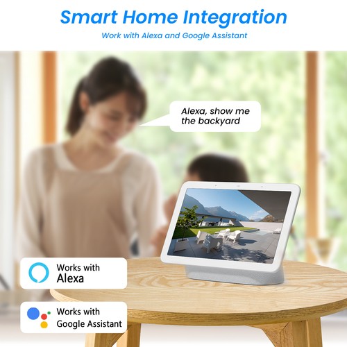 Wireless Solar Battery Powered Wifi Home Security Camera System Outdoor Audio IR