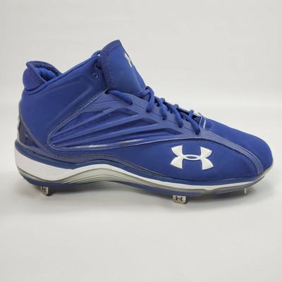navy blue and gold baseball cleats