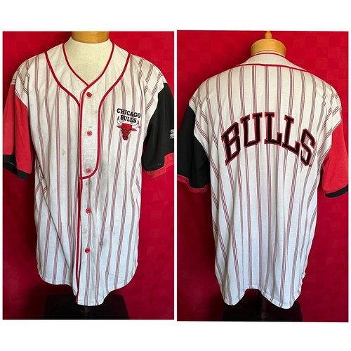 1990’s CHICAGO BULLS STARTER BASEBALL JERSEY XL