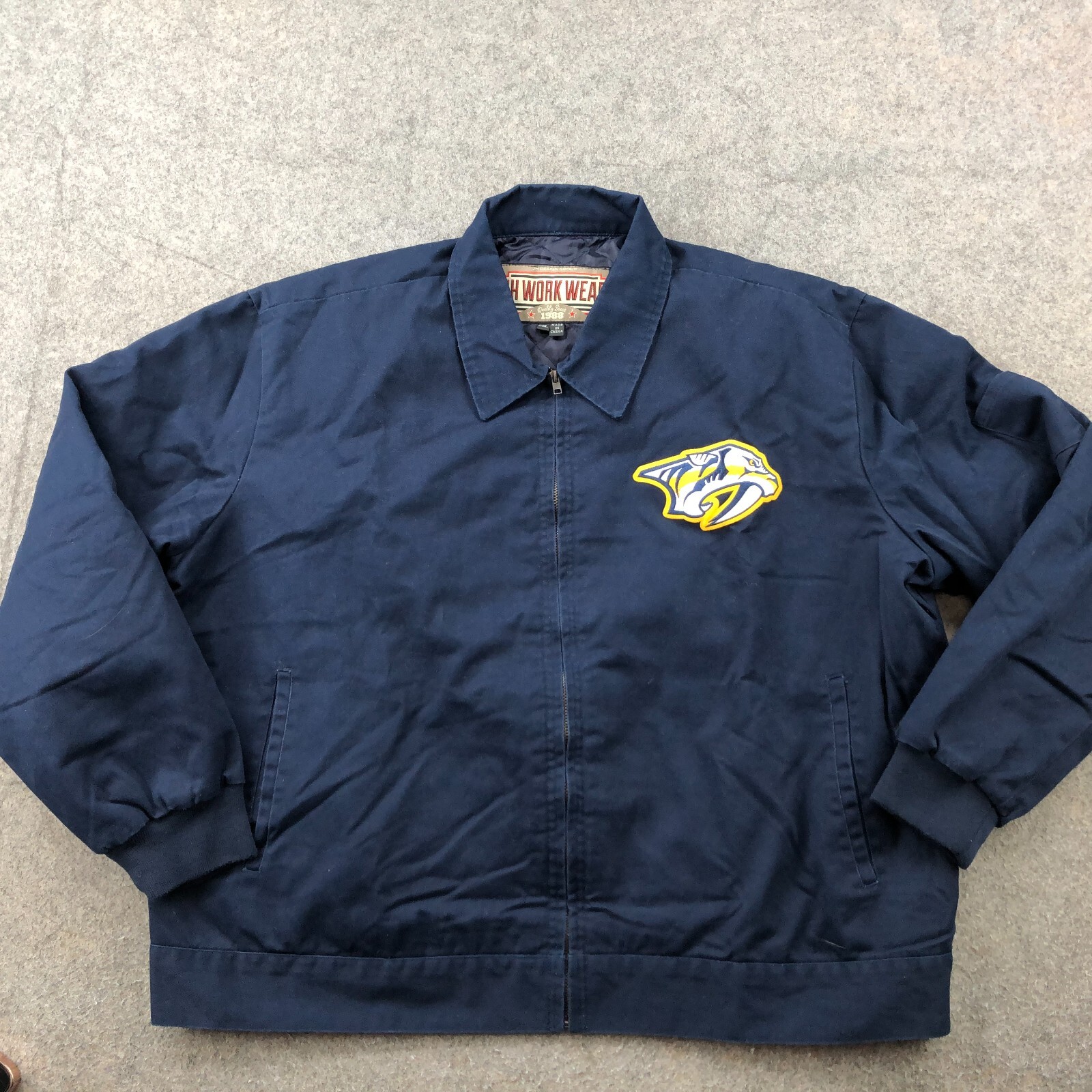 Nashville Predators Jacket Mens 2XL Blue Embroidered Logo