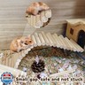 Hamster Bridge Hamster 19.7x3.9inand9.8x3.9in Wooden Fence Rat Flexible Bendy Climbing Ladder Cage Accessories for Syrian Hamster Gerbil Mouse Rat
