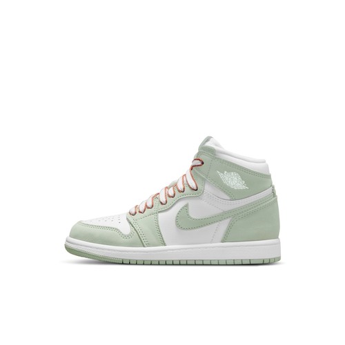 

[CU0449-002] Дошкольные кроссовки Air Jordan Retro 1 High OG Seafoam (PS), Seafoam/healing orange-white