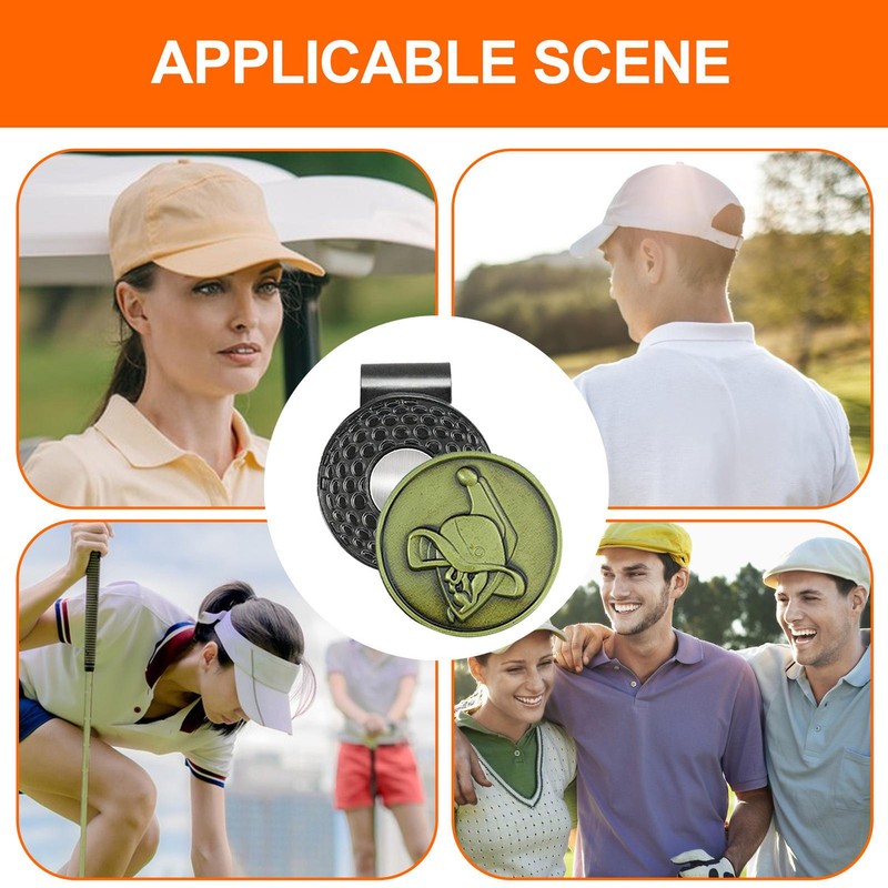 Golf Hat Clip Ball Marker Standard Magnetic Hat Clip Both For Women & Men