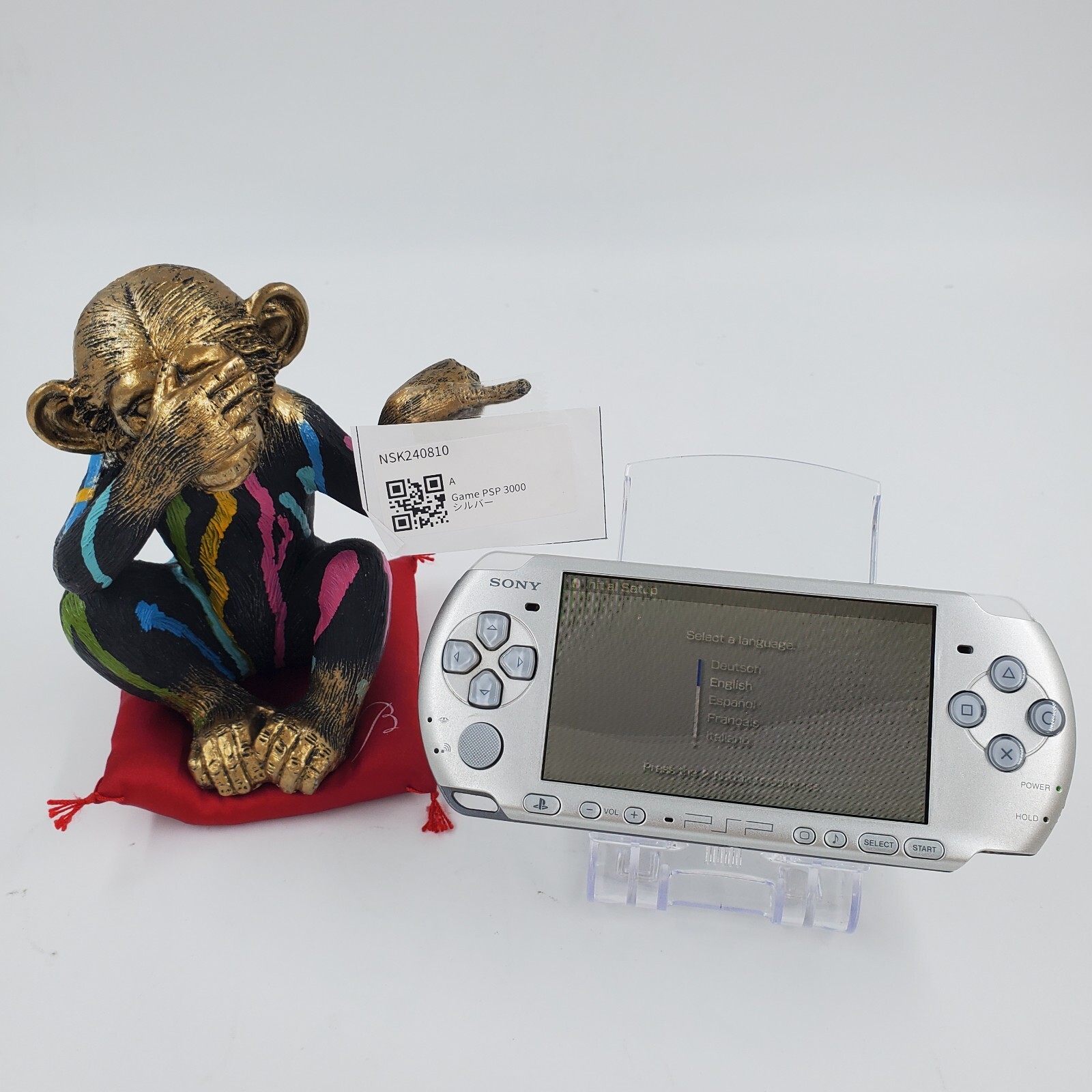 PSP3000 ピアノブラック　ケース·カセット付き PSP-3000 ピアノブラック 本体 + バッテリー + メモリー4G +