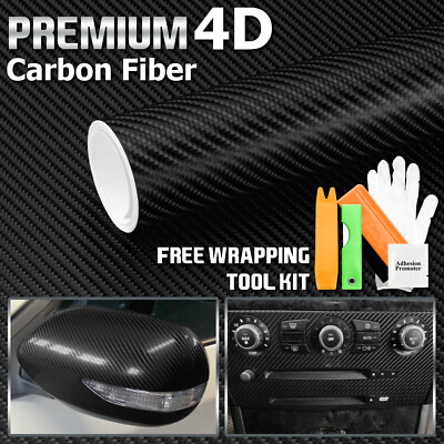 3D 4D 5D 7D Forged Matte Gloss Semi Black Carbon Fiber Vinyl Wrap Sticker