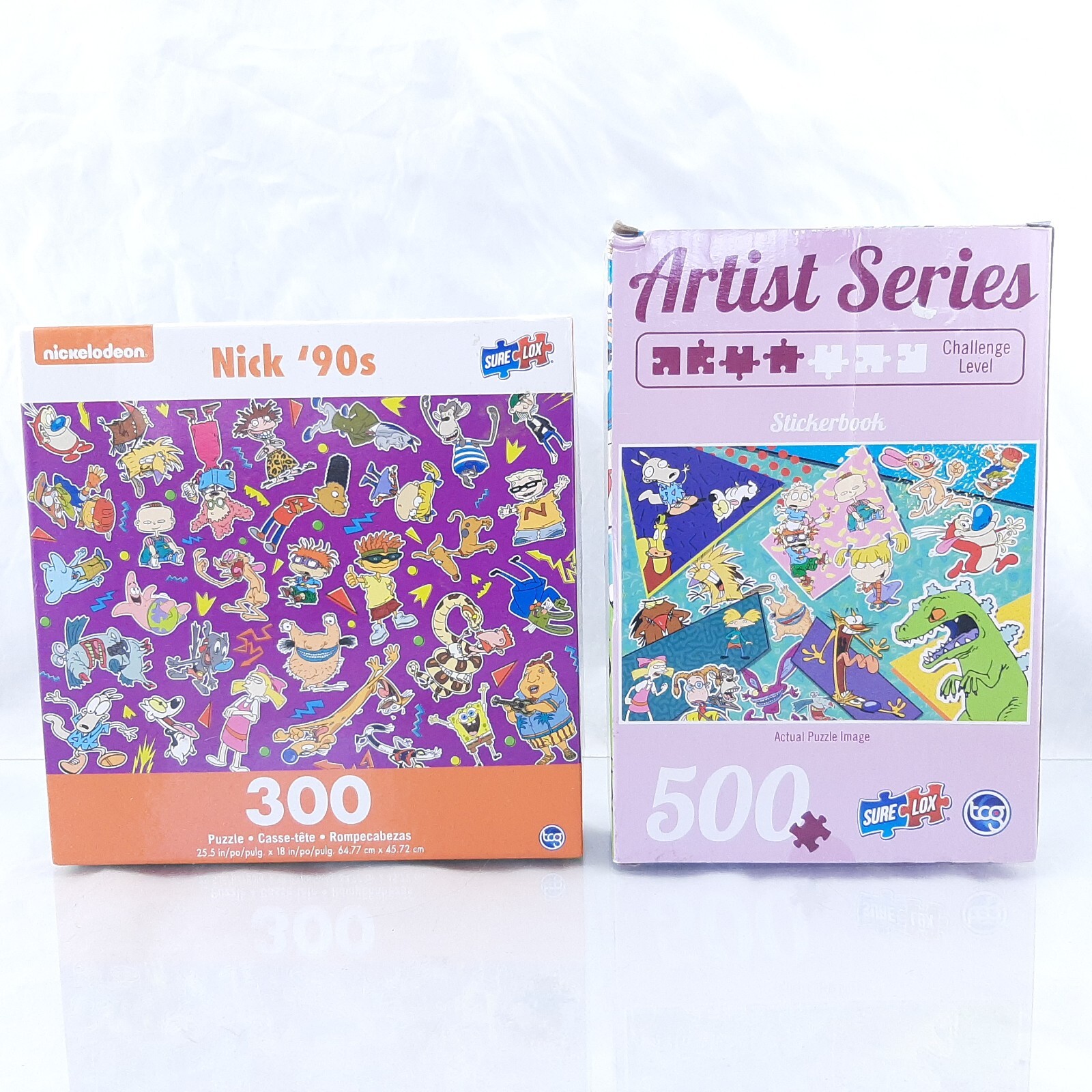 Nickelodeon Nick 90s 300 & 500 pc Puzzle Jigsaw Sure Lox Lot