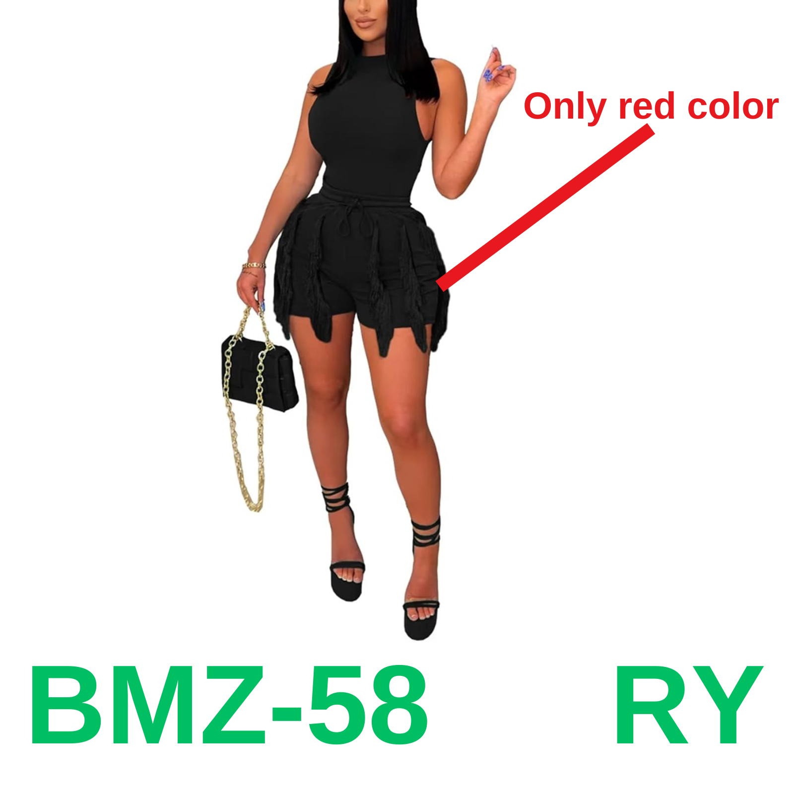 Sexy Shorts Sets Women 2 Piece Outfits Clubwear - Summer Sleeveless Tank Tops, L