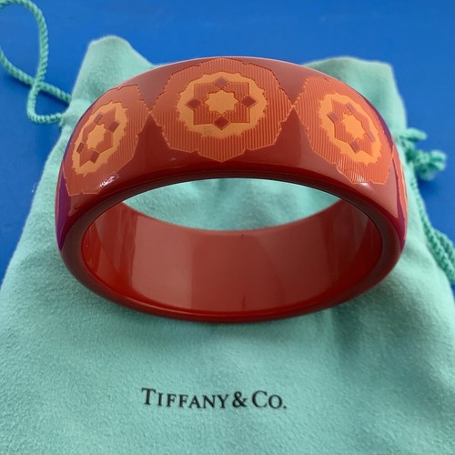値下げ！希少　ティファニーパースペン　レッド Tiffany & Co. Paloma Picasso Red Lacquer Bangle Bracelet | eBay