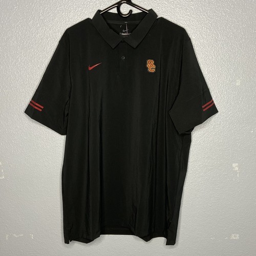 NIKE - ☆USA限定発売モデル★最高級★USA NIKE☆☆プロテクター☆黒☆新品☆ Nike Flex USC Trojans On Field Performance Black Polo Shirt