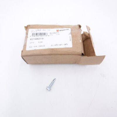 120 Pack Wurth Hex Washer Head Self-Drilling TEKS Screw 8x3/4, 02144219