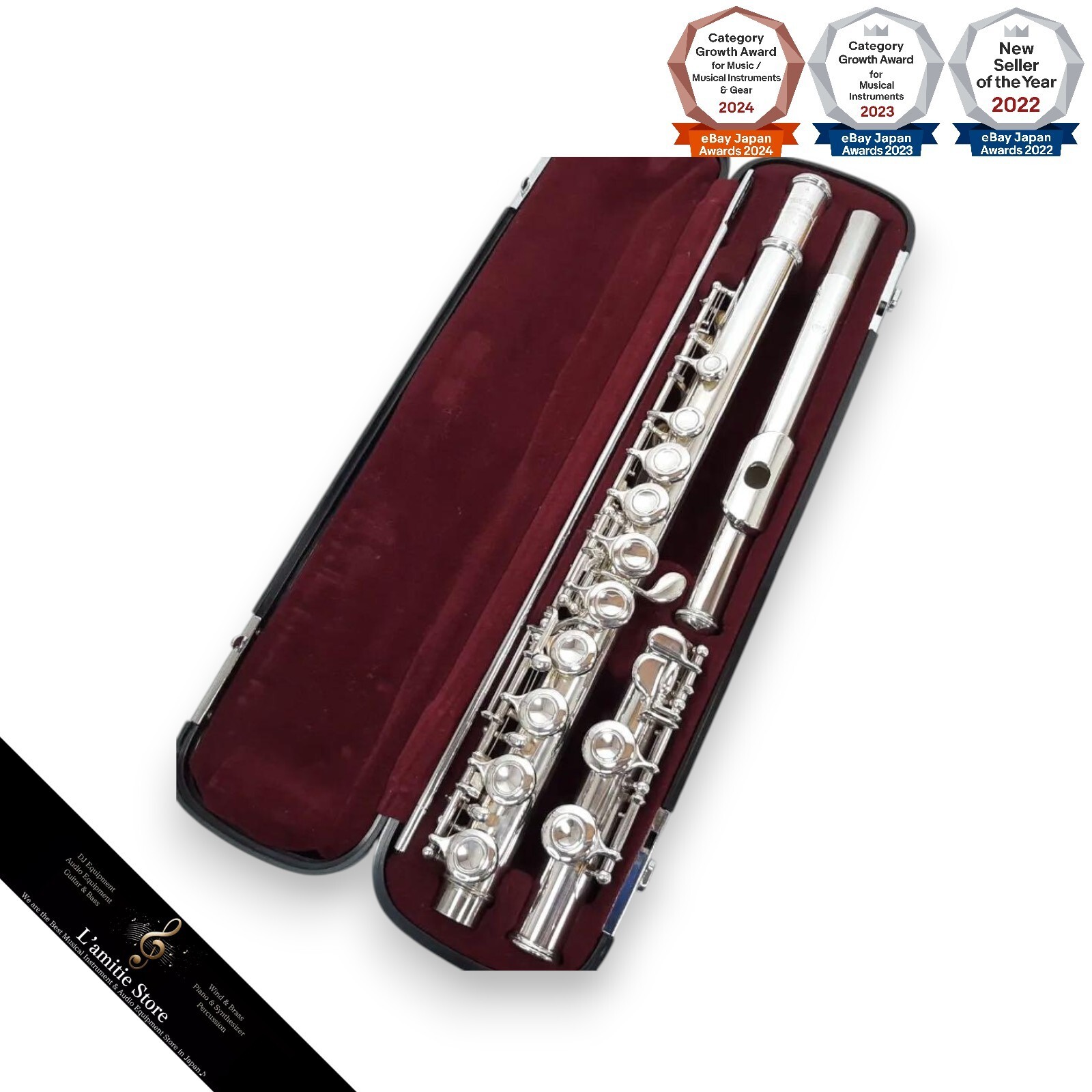 YAMAHA ヤマハ YFL-211 II フルート 管楽器 ハード・ソフトケース付き