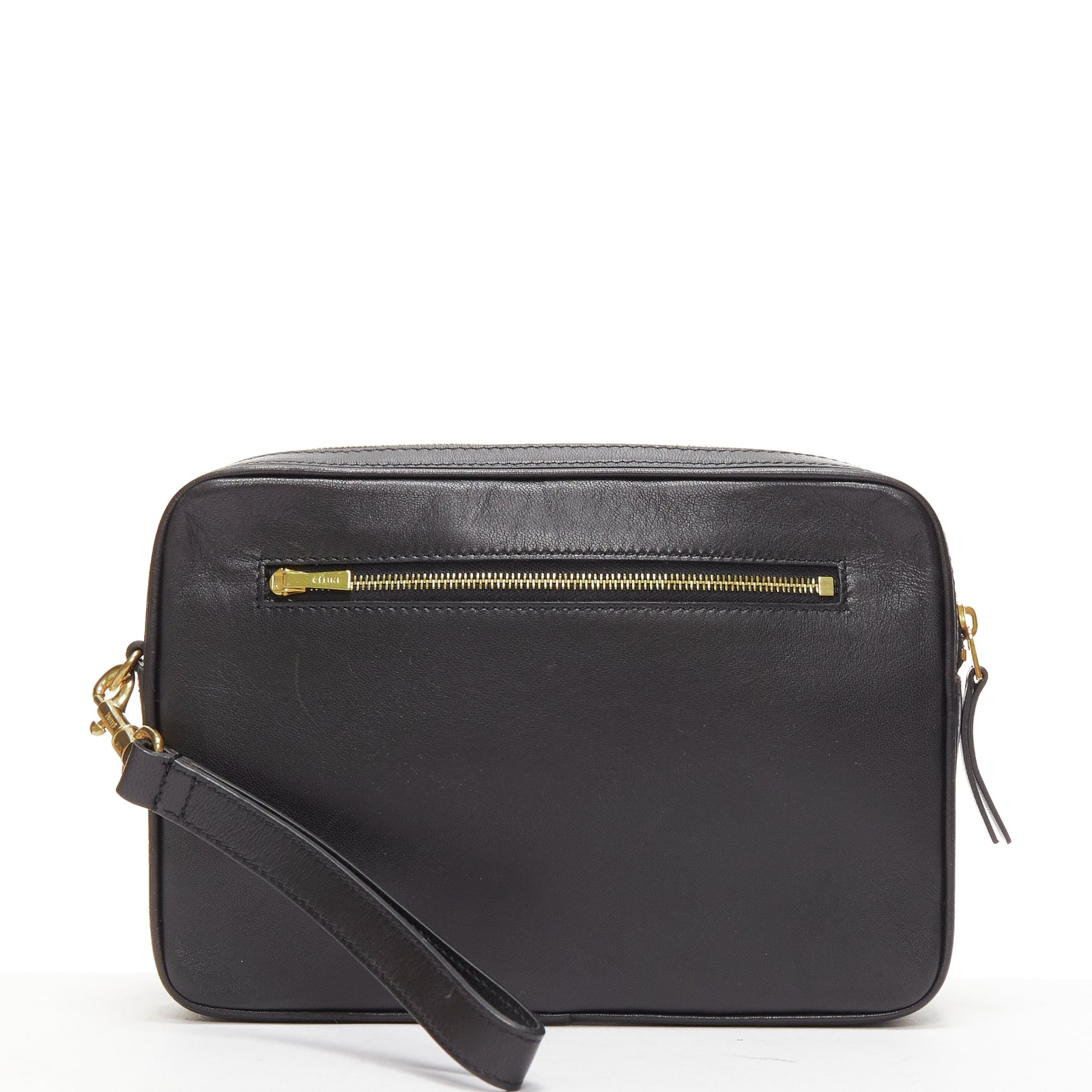 バッグ Celine Vintage Clutch Bag Black Leather Vintage Celine Black Leather Clutch Bag – The Hosta