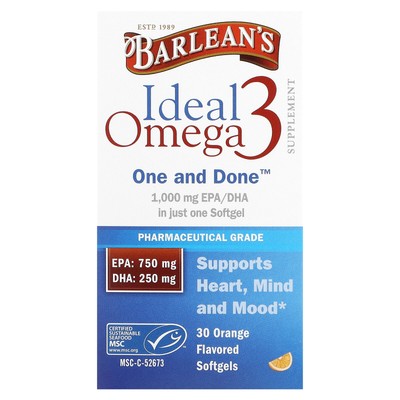 Ideal Omega 3, Orange, 30 Softgels