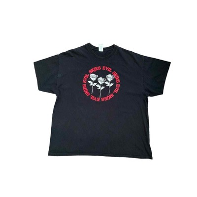 Half Evil 333 X Lil Skies EVIL SKIES Black T-shirt X-LARGE