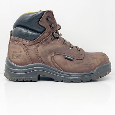 

Женские рабочие ботинки Timberland Pro Titan 6 дюймов 53359 коричневые со сплавным носком, размер 10 м, Коричневый, Titan