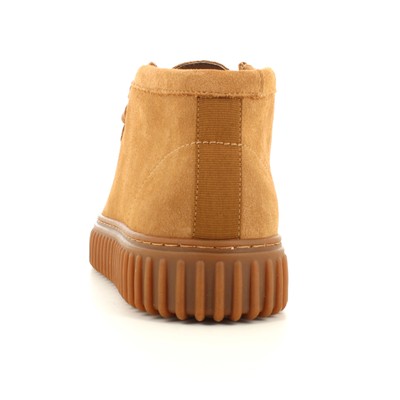 Pre-owned Clarks A24us Men's Ankle Boots 26173663 Torhill Hi In Beige
