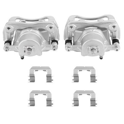 Front Brake Calipers w/ Bracket Pair 2 For Hyundai Santa Fe/Kia Sorento 19-B6462