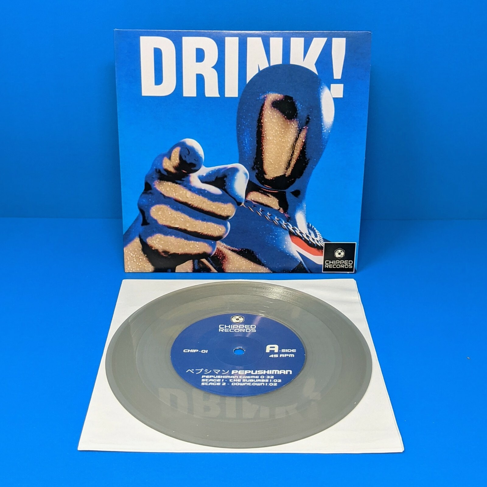 Pepushiman Pepsi Man 7 Drink Vinyl Record Soundtrack Ep Clear ペプシマン Sony Ps1のebay公認海外通販 セカイモン