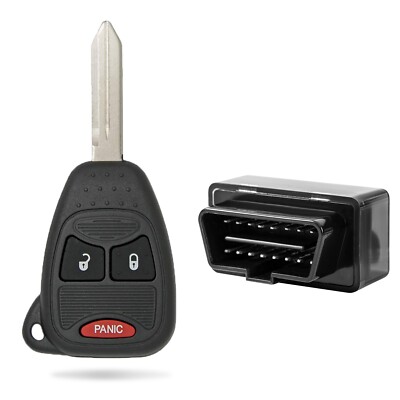 Car Key Fob with Simple Programming Tool Compatible with Chrysler, Dodge, Jeep