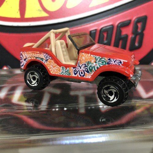 VINTAGE HOT WHEELS 1990 JEEP CJ-7 4x4 ROLL PATROL HAWAII RED