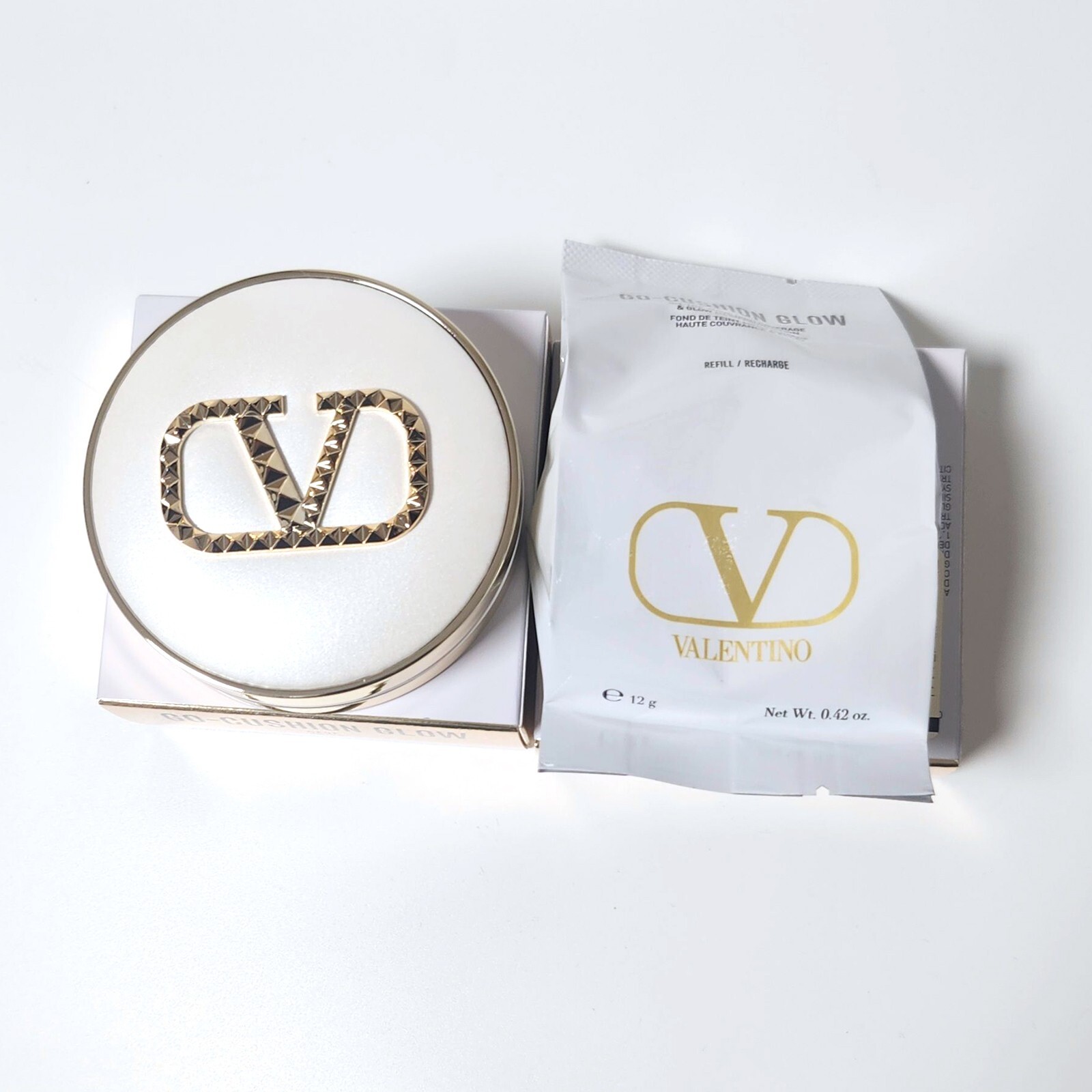 【新品・美品】VALENTINO GO-CUSHION 2種3点set VALENTINO Go-Cushion Glow Set 2items [Pink Sequin Limited