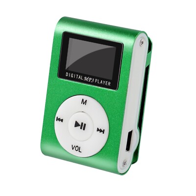 Mini USB Clip MP3 Player LCD Screen Support 32GB Micro SD TF Card 