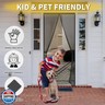 Iduontis Magnetic Screen Door - Fits Door Opening 36 x 82 in, Actual Screen Size 38 x 83 in, Hands Free Mesh Partition,Heavy Duty Curtain Keeps Bugs Out, Frame Hook and Loop, Pet and Kid Friendly